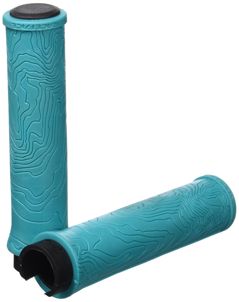 RaceFace Race Face Half Nelson Locking Bike Grips, Turquoise - Image 1