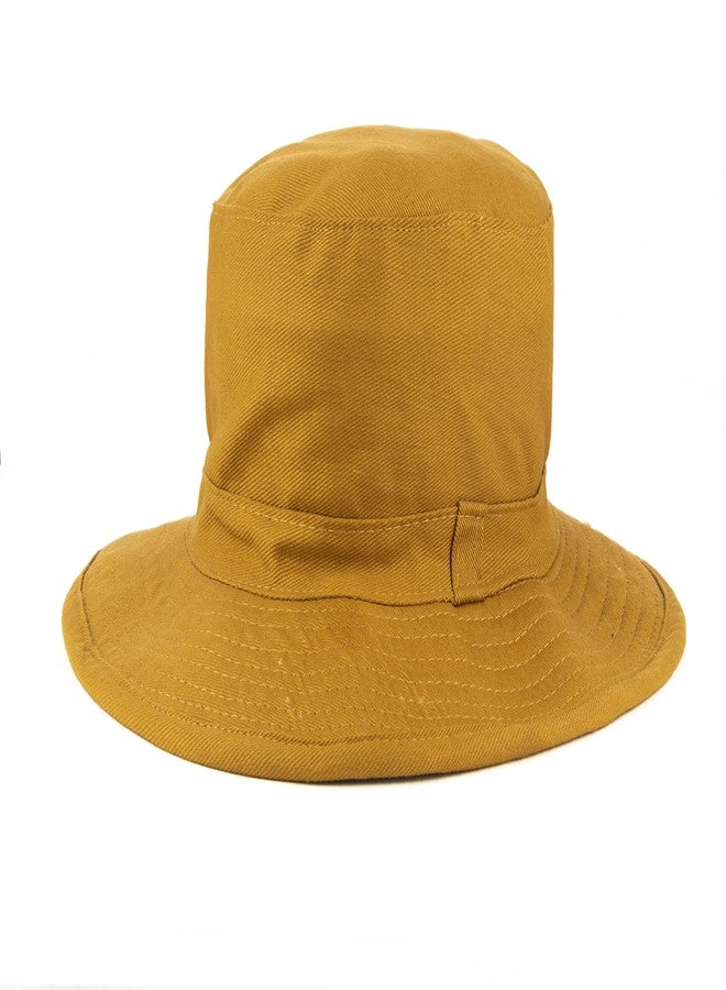 PrimeBox Cotton Classic Packable Beach Outdoor Bucket Sun Hat for Men Women Adult Teen Summer Breathable Sun Protection Pack of 1pcs Hat (Brown) - Image 2