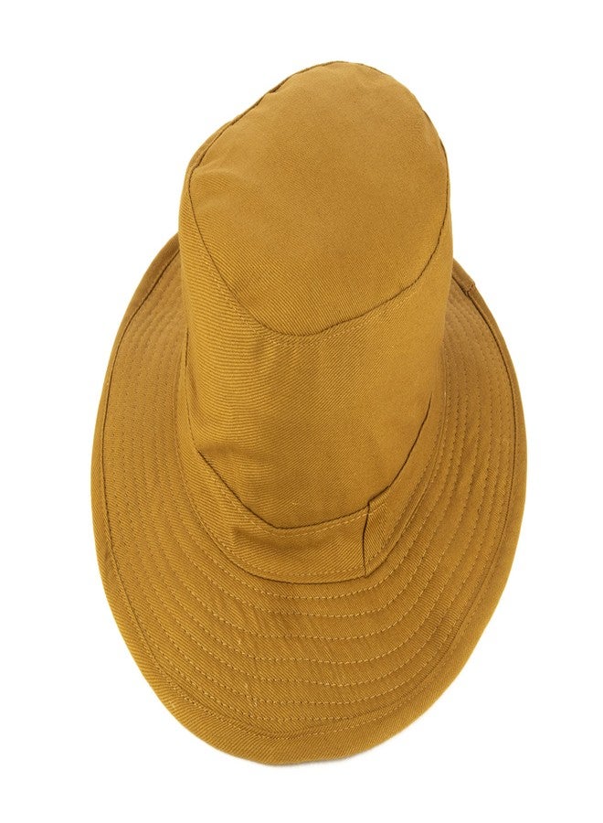 PrimeBox Cotton Classic Packable Beach Outdoor Bucket Sun Hat for Men Women Adult Teen Summer Breathable Sun Protection Pack of 1pcs Hat (Brown) - Image 3