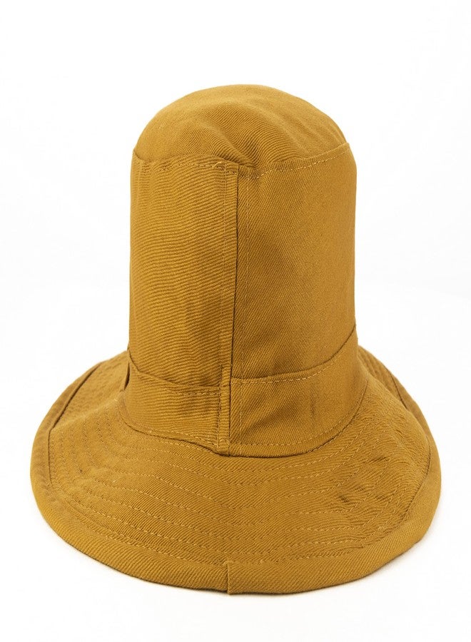 PrimeBox Cotton Classic Packable Beach Outdoor Bucket Sun Hat for Men Women Adult Teen Summer Breathable Sun Protection Pack of 1pcs Hat (Brown) - Image 4