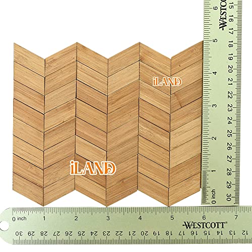 iLAND Varnished Dollhouse Flooring on 112 Scale Dollhouse Floor Boards of BambooParallelogram 96pcs - Image 5