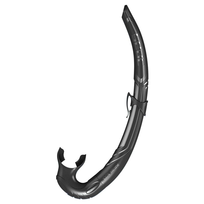 SEAC Jet S/BL Diving Snorkel, Black, one Size - Image 1