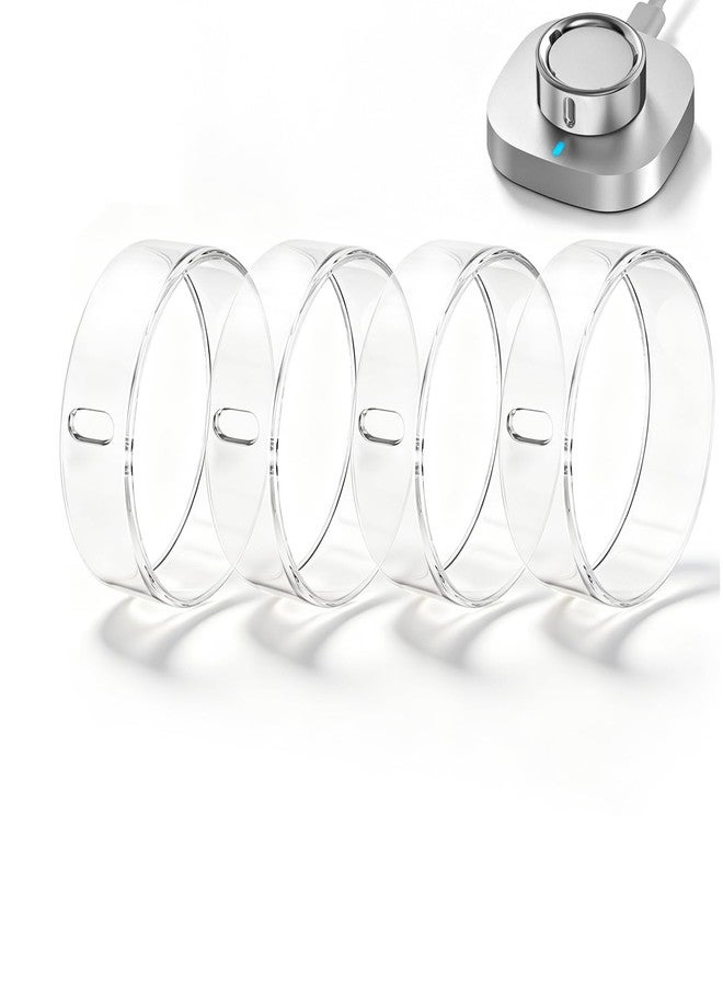Hexasider 4 Pack Ring Cover Compatible with Oura Ring Gen 4/Gen 3 Horizon/Heritage-Size 12, Upgraded Anti-Scratch TPU Protector for Men Women, NOT for Oura Ring 4 Ceramic - Image 1