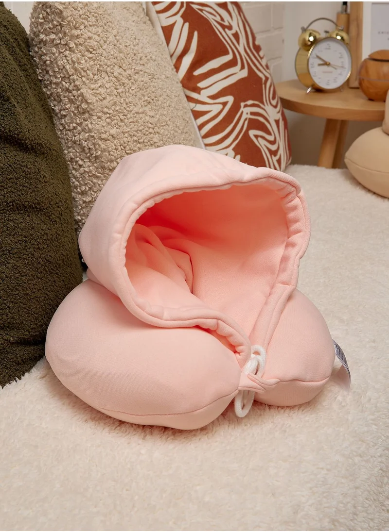 Typo Travel Pillow With Hood