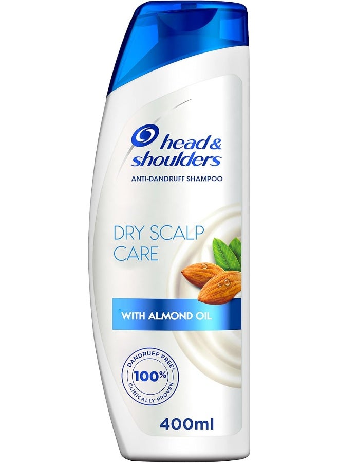 Head & Shoulders Dry Scalp Care Anti-Dandruff Shampoo With Almond Oil, 400 ml - Image 1