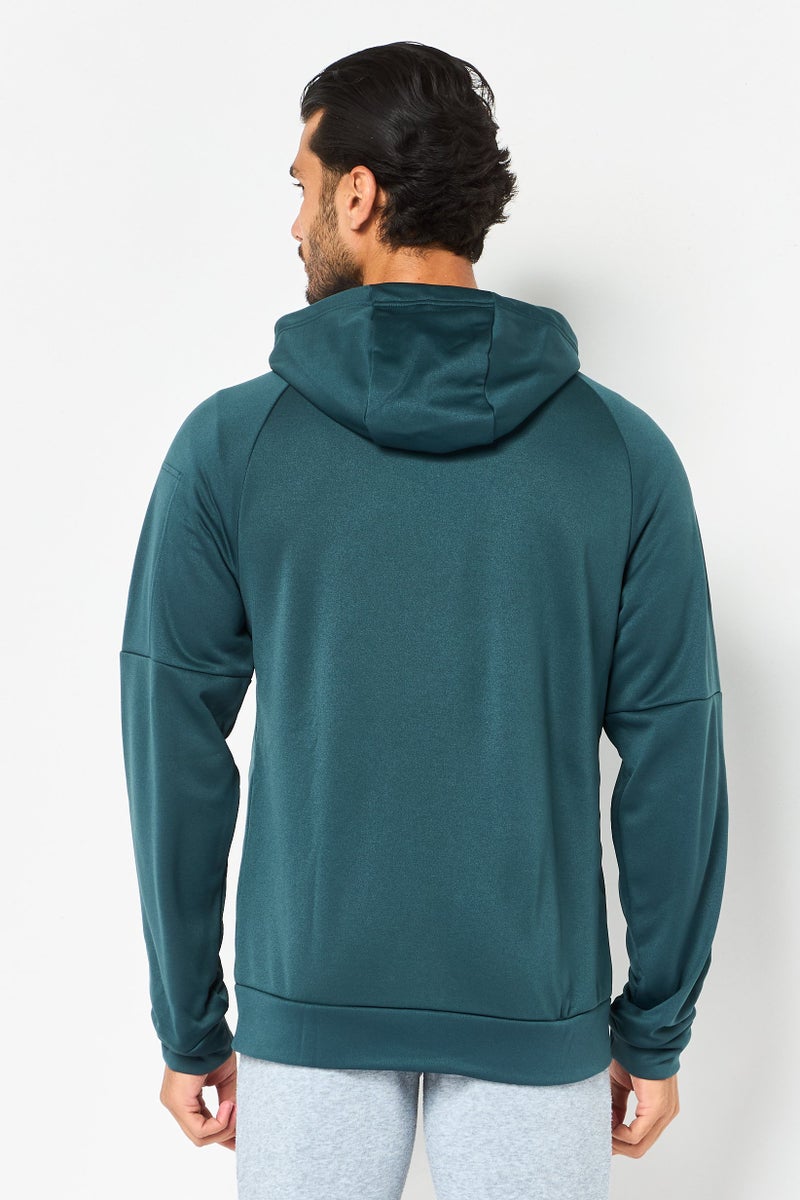 Nike Men Therma Fit Long Sleeve Training Hoodie, Green - Image 2