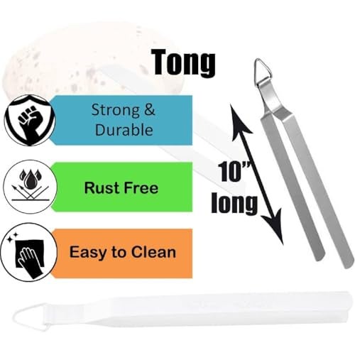 Amzgear Silver Stainless Steel Chimta for Kitchen Use, Roti Tong, Stainless Steel Tong, chapati Cooking, Phulka Grill, Chimta for Chapati, Tong for BBQ 25 cm1pc (Stainless Steel) - Image 2