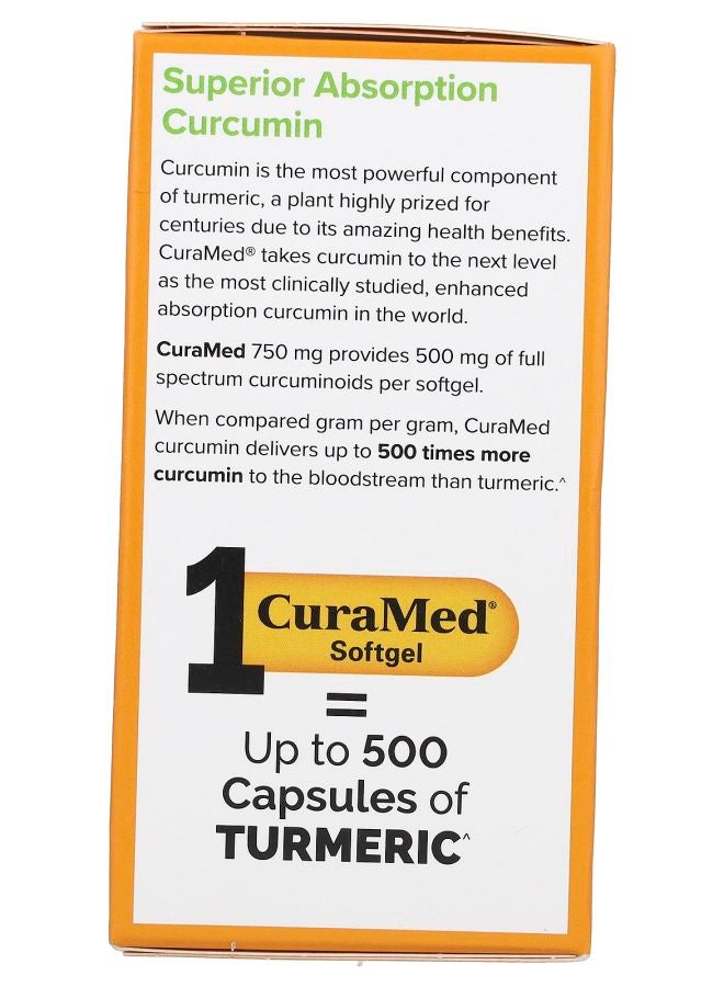 Terry Naturally كورا ميد كركمين بامتصاص فائق 750 ملغ 30 كبسولة لينة - Image 2