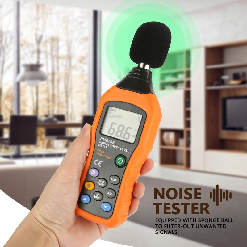 Digital Sound Level Meter Decibel Noise Tester 30 130dB LCD Display for Home Factories - Image 3