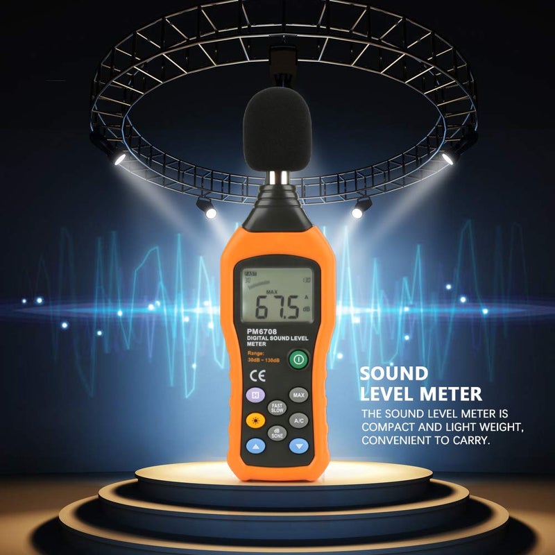 Digital Sound Level Meter Decibel Noise Tester 30 130dB LCD Display for Home Factories - Image 4