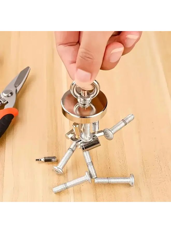 Small And Lightweight Fishing Magnet Heavy Duty Pull And Take Door Holder With Ring - Image 4