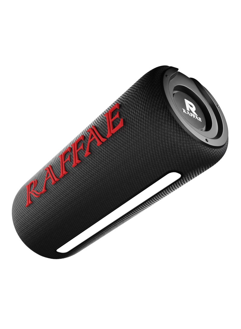 رافاي سماعة لاسلكية محمولة R10 بصوت ستيريو بقوة 20 واط، بلوتوث 5، مقاومة للماء، مصباح ألوان LED RGB، وميزة شحن الأجهزة - أسود - Image 3