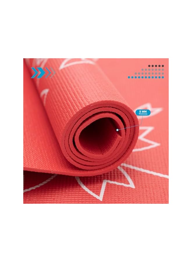 KETTLER - Yoga Mat (Red/White) - 07373-155 (German Brand) - Image 2