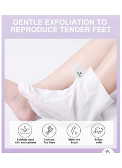 SADOER Pack Of 3 Natural Lavender Exfoliating Foot Mask, Multi-Whitening Essence Energy, Intensive Nourishment And Care Of Foot, Anti-cracking, Hydrating And Repairing  - Image 5