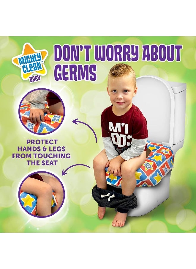 Mighty Clean Baby Mighty Clean Baby Disposable Toilet Seat Covers, 24 count (2 Packs of 12 Covers)  - Image 2
