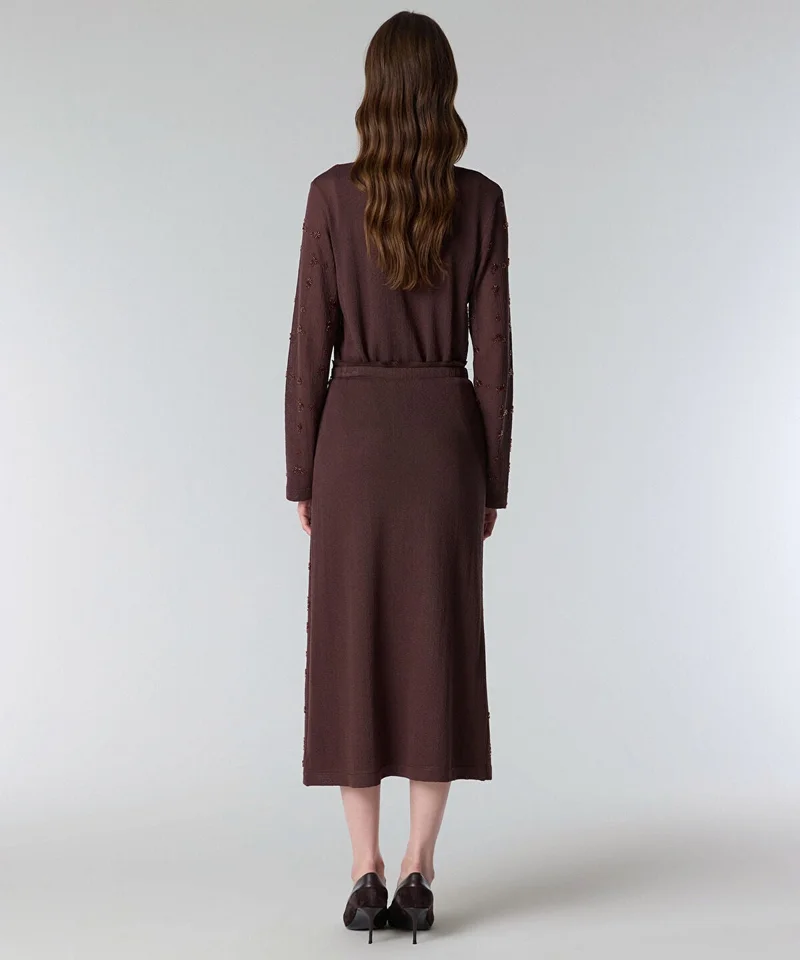ايبيكيول Beaded Knit Midi Skirt