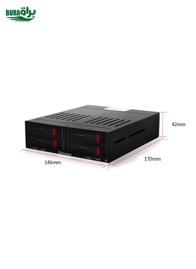 BURAQ OImaster HE-2006 Multi-Bay Chassis Built-In Hard Disk Box  - Image 4