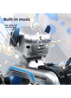 Generic Remote Control Machine Eight Wheel Stunt Dog 2.4G Swing Arm Climbing Car Boy Electronic Pet Children's Toys-Color:Blue Eight-wheel Stunt Mechanical Dog-dual Control-Specifications:Luxurious Three Batteries  - Image 5