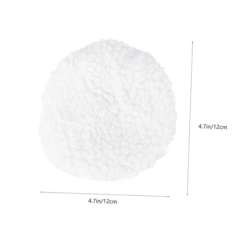 Alipis 5pcs Polishing Bonnets Pads Wax Applicator for Car Detailing White Microfiber Buffing Pad for Scratch Removal and Waxing - Image 2