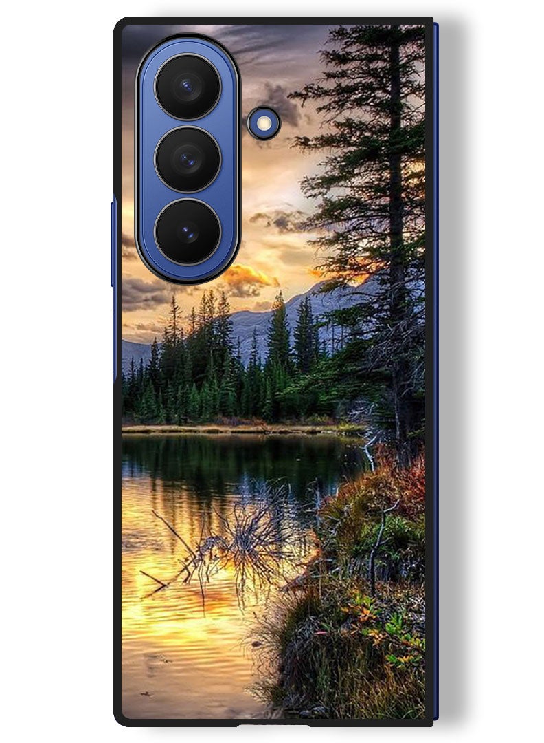 Theodor Case Compatible with Samsung Galaxy Z Fold 7 - 8 Inch Protection Shockproof Bumper Cover Nature - Image 1