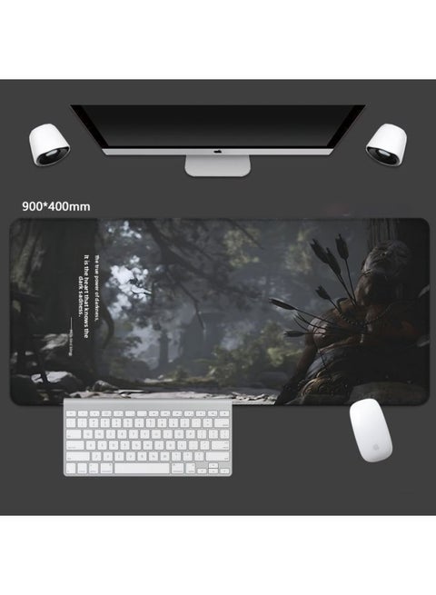 Black Myth Goku Mouse Pad Oversized Video Game Mouse Keyboard Pad Computer Desk Pad Advanced Office Mat-Color:800x300mmx5mm⚑♜-Pattern:SDWS255 (21)⚑♜