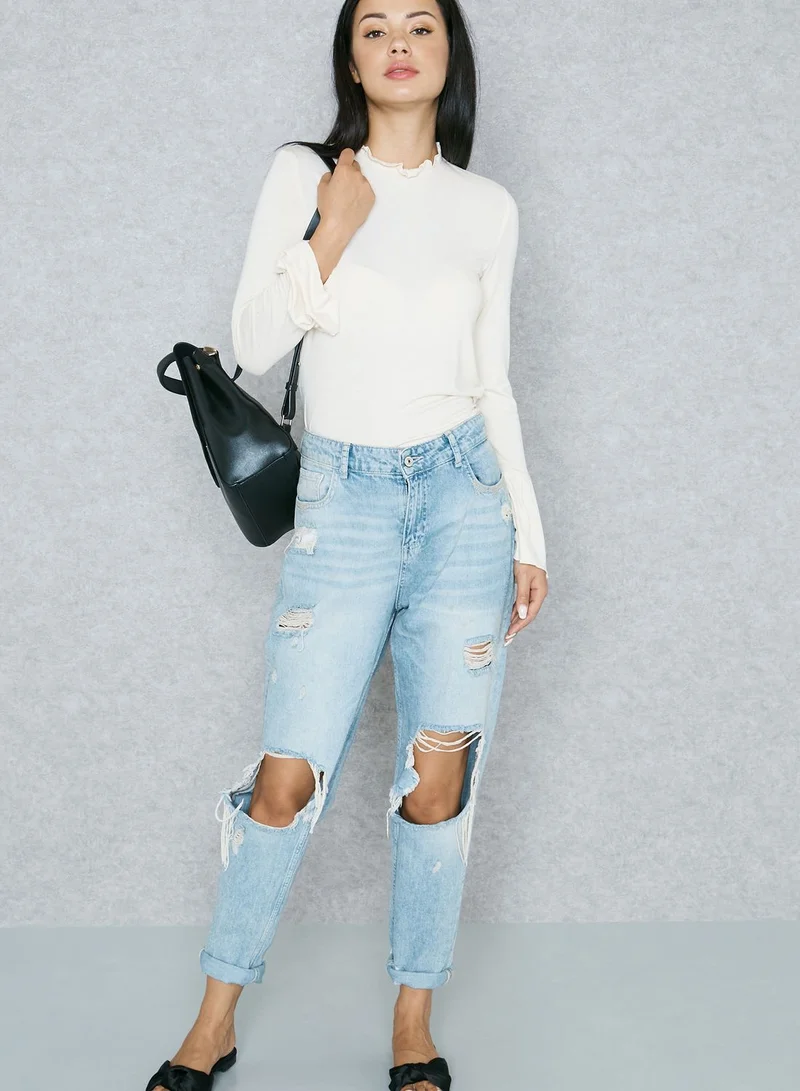 TOPSHOP Pie Crust Top