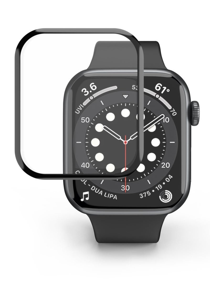 Premium 9H Tempered Glass Screen Protector for Apple Watch 45mm Series 9/8/7 – HD Clear Anti-Glare Anti-Fingerprint, Full Coverage Touch Sensitive Protection - Image 1