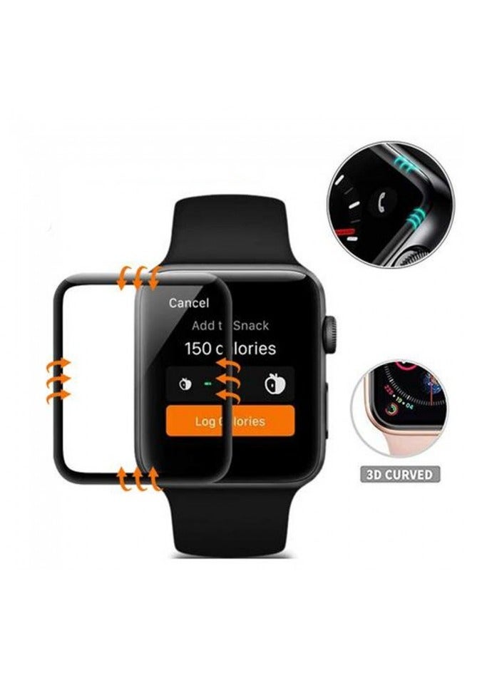 Premium 9H Tempered Glass Screen Protector for Apple Watch 45mm Series 9/8/7 – HD Clear Anti-Glare Anti-Fingerprint, Full Coverage Touch Sensitive Protection - Image 3