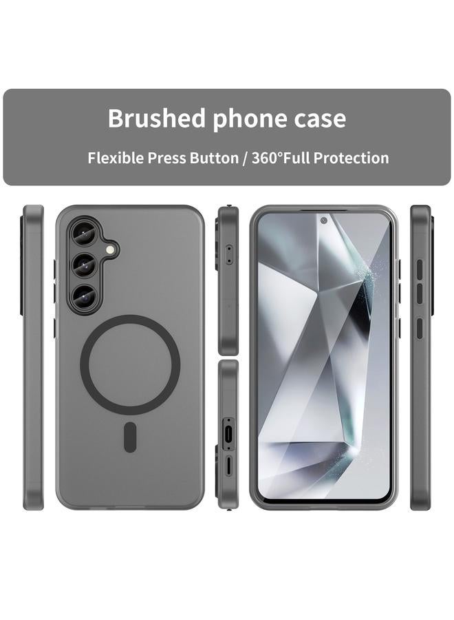 S-TOP Case For Samsung Galaxy S24 FE 5G MagSafe Frosted Translucent TPU + PC Full Coverage Phone Case - Image 2