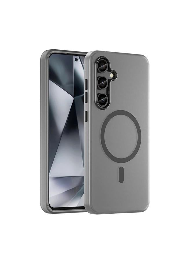 S-TOP Case For Samsung Galaxy S24 FE 5G MagSafe Frosted Translucent TPU + PC Full Coverage Phone Case - Image 1