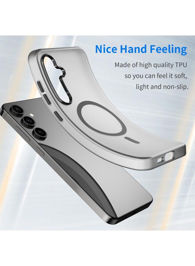 S-TOP Case For Samsung Galaxy S24 FE 5G MagSafe Frosted Translucent TPU + PC Full Coverage Phone Case - Image 3