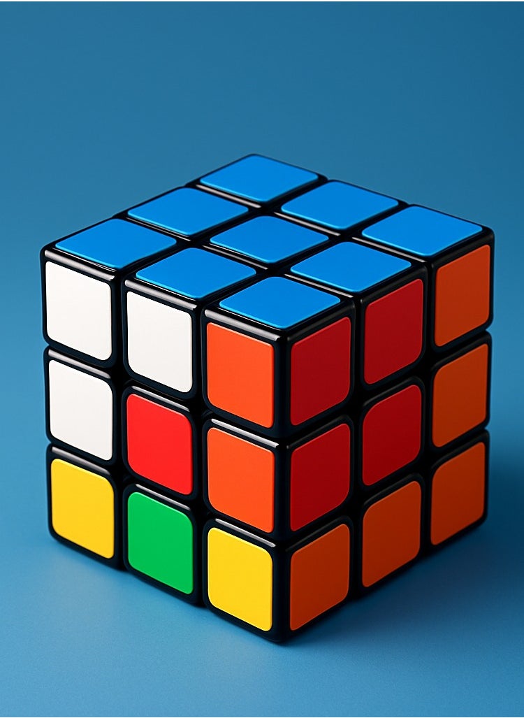 3x3x3 Rubik Cube Puzzle – Educational Brain Teaser Toy for Kids & Adults – Classic Sticker Cube with Bonus Mini Keychain Cube – Smooth Turning Rubik Style Cube for Beginners & Pros – Cognitive Development Toy for Ages 3+ – Anti-Stress Fidget Cube for Focus & Fun – Ideal Gift for Boys & Girls – Cube Series Puzzle Game for Learning & Entertainment