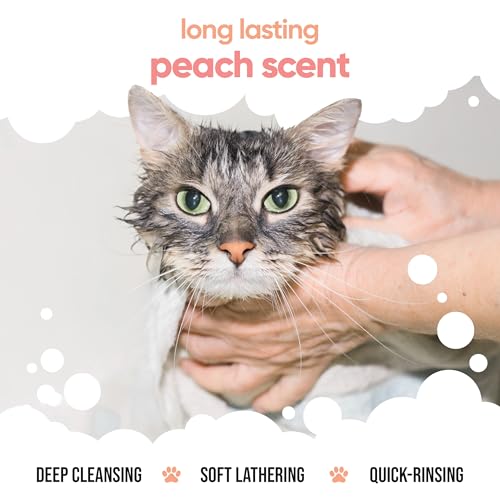 Buddycare Peach Cat Shampoo - Deep Cleansing Shampoo for Cats - Fruity Scented - with Aloe Vera and B5 (16.90oz) - Image 4