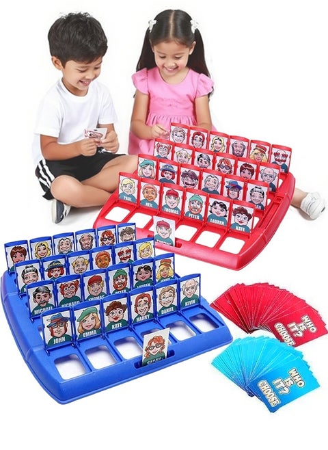 Guess Who? 2 PCS Board Game, Guessing Game for Kids and Adults, Battle Game, Puzzle Games,Ideal for Birthday Parties, Family Fun and Classroom Activities