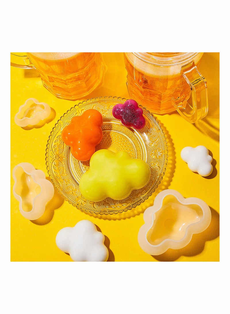 KASTWAVE 6 Pieces 3D Cloud Silicone Mold Cloud Shape Mould Chocolate Sky Theme Mold for Candy, Candle, Soap, Lotion Bar, Fondant, Ice Cube - Image 5