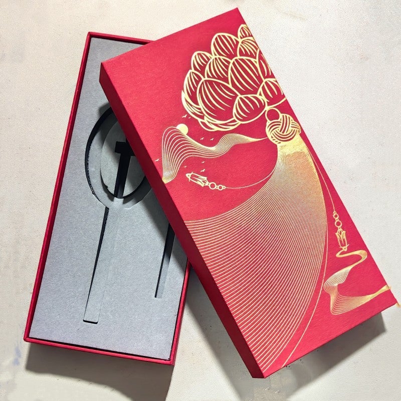 Generic 18-beaded Multi-pearl Lotus Flower Tassel Car Hanging Ornament New Chinese Style Temple Car Hanging Pendant Lucky Decoration Car hanging special gift box 