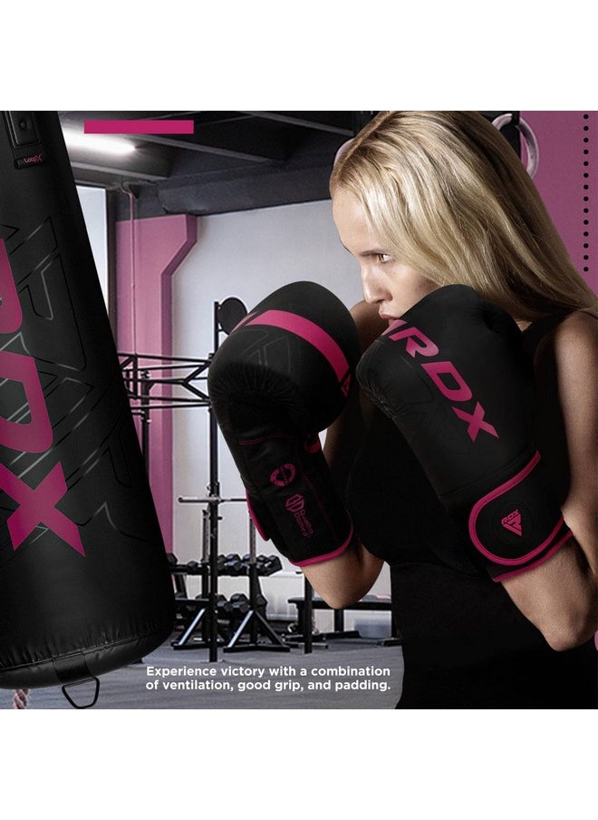 ار دي اكس - قفازات ملاكمة نسائية من RDX، تدريب احترافي، جلد مايا، مواي تاي MMA كيك بوكسينج، للبالغين، كيس ملاكمة ثقيل، قفازات تركيز وسادات تمرين، راحة يد جيدة التهوية، متعددة الطبقات، 8 10 12 14 16 أونصة - Image 1