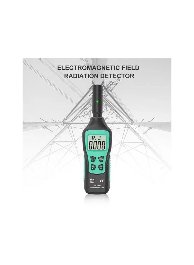 Generic 1-Piece EMF Meter Electromagnetic Radiation Detector,Household Handheld High Precision Electromagnetic Wave Radiation Tester  - Image 4