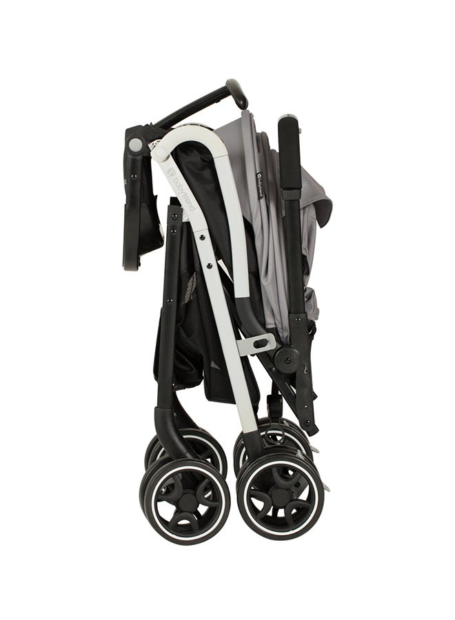 babytrend High Landscape Stroller,( 0m+ and above) , Compact Fold, 5-Point Harness, Reclining Seat, Telescoping Handle - Grey - Image 3