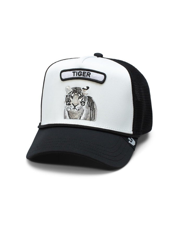 Rocker Top Trucker Hat For Men And Women, White (Gb2 Tiger), One Size - pzsku/ZC5EB9E0B7AD68977806CZ/45/_/1735566658/427818e2-26bc-4d33-8bf4-c3b8601200bc