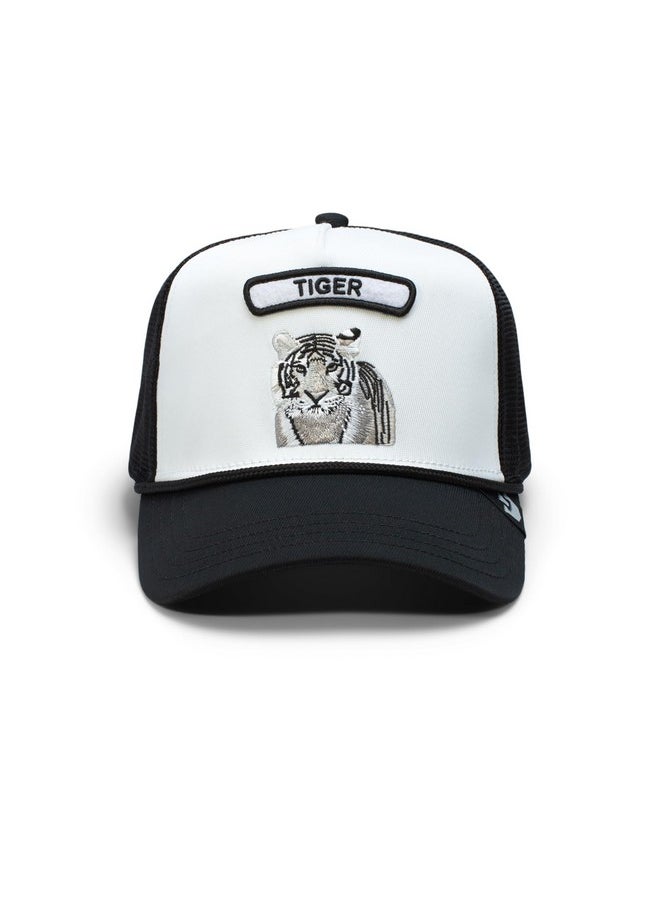 Rocker Top Trucker Hat For Men And Women, White (Gb2 Tiger), One Size - pzsku/ZC5EB9E0B7AD68977806CZ/45/_/1735566661/fbb4db40-8107-4480-9ef1-497630b087f2