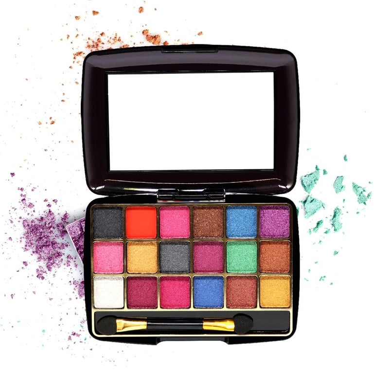 MRTHIND STORE 18 Color Makhmali Pocket Size Eye Shadow Multicolor - Image 1