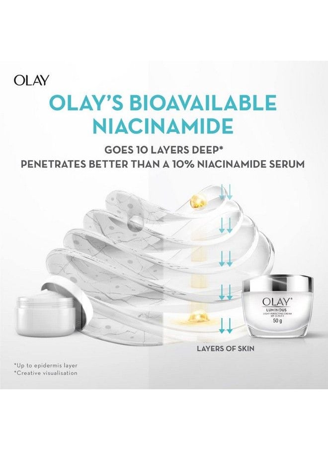 Olay - 99% Pure Niacinamide Face Cream L Fights Dark Spots Dullness And Provides Radiant Glow L Suitable For Normal Oily Dry Combination Skin L Parabens And Sulphatefree L 50G - Image 1