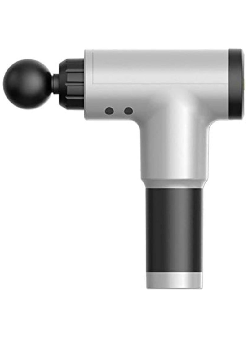 جهاز تدليك عضلات كهربائي – محمول وقابل لإعادة الشحن – لون أبيض – للياقة البدنية واستشفاء العضلات - Image 1