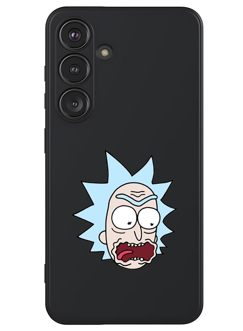 Theodor Protective Slim Fit Case Liquid Silicone Cover with Full Body Protection Anti-Scratch Shockproof Case For Samsung Galaxy S25 Plus (Black) - Rick & Martin - Image 1