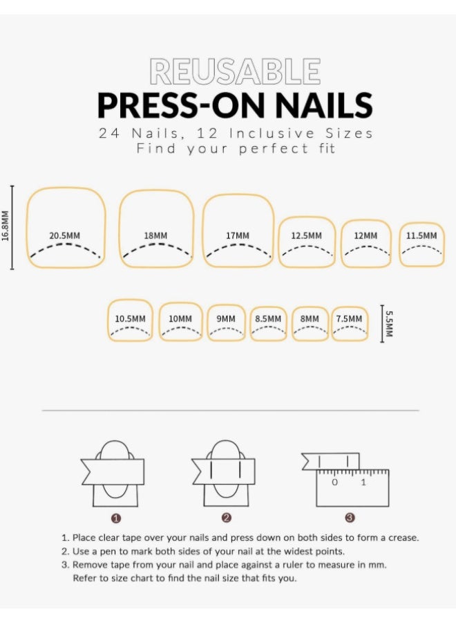 KHAJUL 24Pcs Glue Toenails,Solid Color Dark Red Press on Toenails for Women, Glossy Fake Toenail Press ons Short Square Acrylic Press on Toe Nails, Reusable Wine Red Toenails Glue on Natural Seamless Fit - Image 5