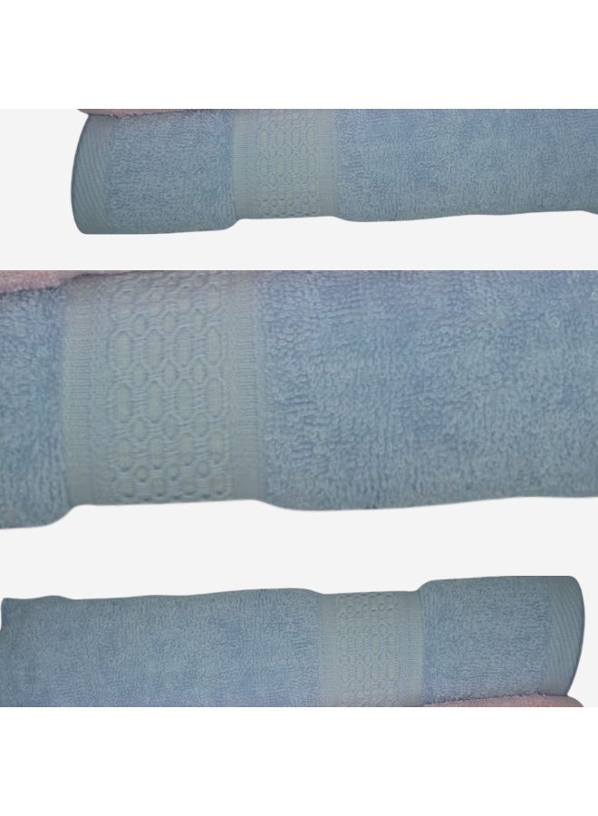 تى ام هوم فوطة جكار فاخرة من TM HOME  مقاس كبير 120×60 – وزن 750 جرام – قطن مصري طبيعي 100% فائق الامتصاص – بجودة فندقية عالمية - Image 2