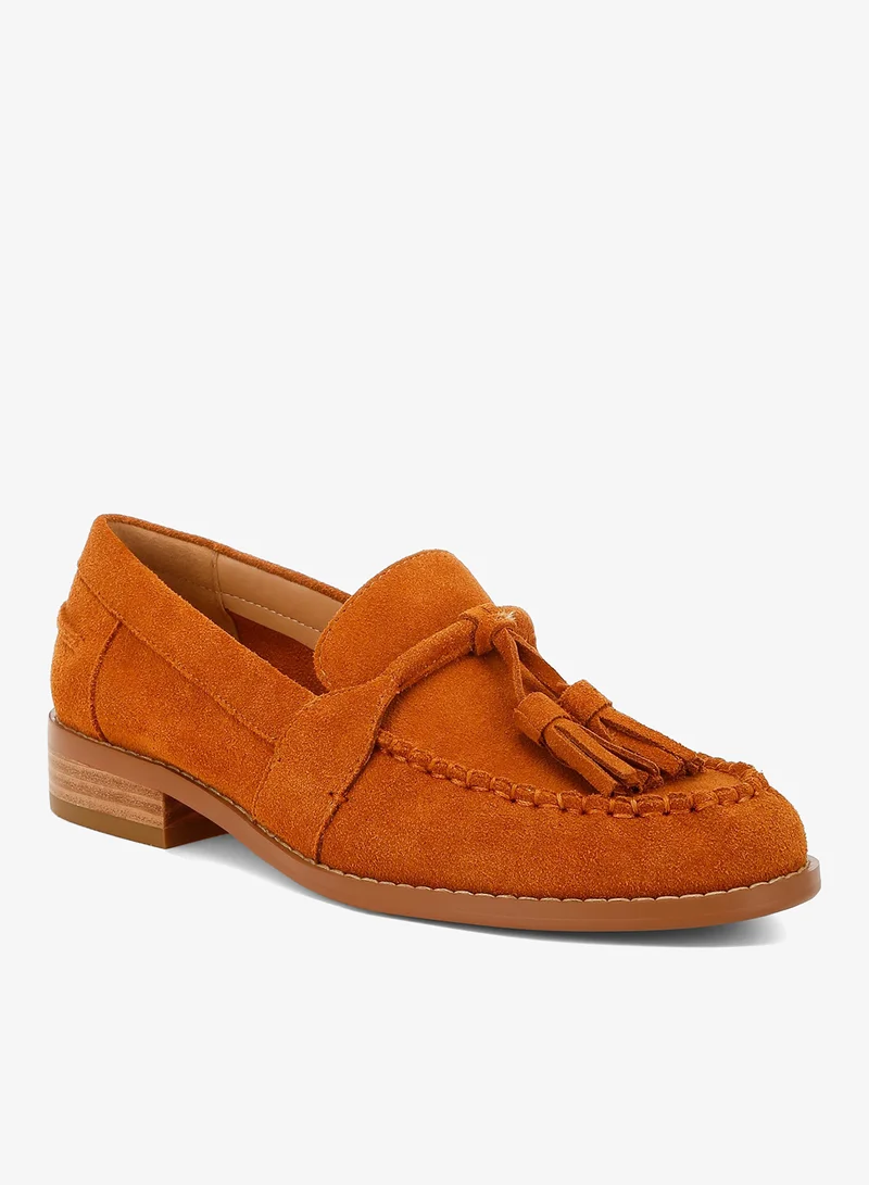 London Rag  Tassels Detail Suede Loafers for Women | Best Price UAE