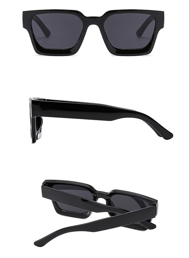 CIKJUK Square Sunglasses Men Women Retro Classic Sun Glasses Leisure  Men's Women's Sunglass UV Protection Shades Retro Eyewear Man Sun Glas Black - Image 5