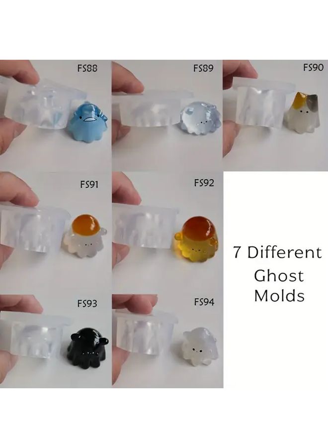 FS92 Little Ghost Epoxy Resin Mold 3D Silicone Mold Detailed Reusable For DIY Crafts - Image 2